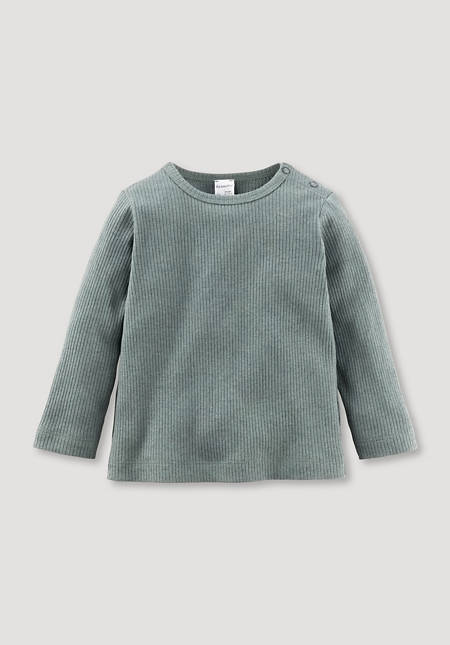 Shirt aus Bio-Baumwolle mit Schurwolle