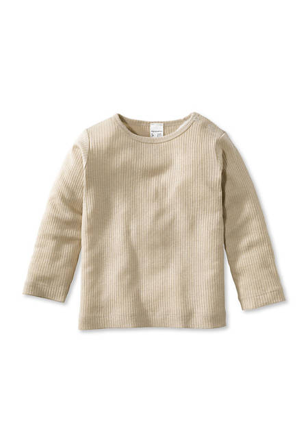 Shirt made of organic cotton with virgin wool