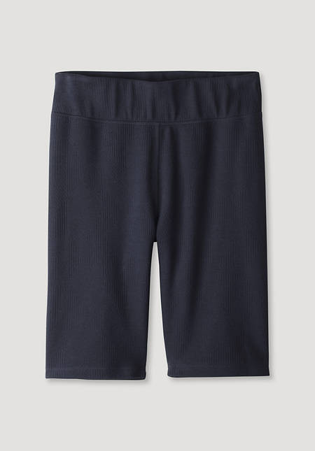 Short jacquard leggings made of organic cotton