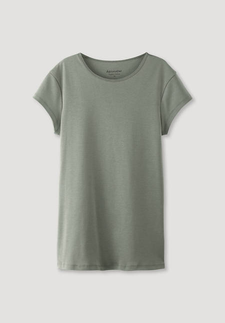 Short-sleeved shirt made from pure organic cotton