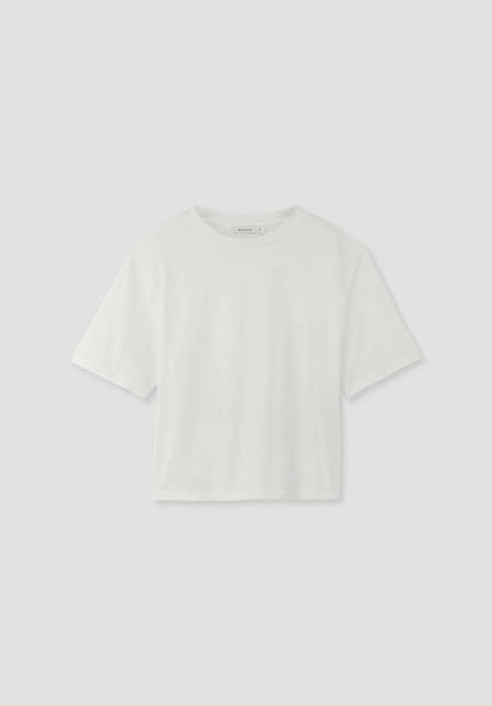Short-sleeved shirt made from pure organic cotton