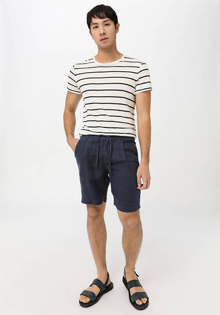 Shorts aus reinem Leinen