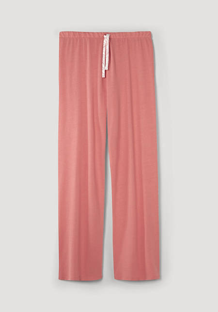 Sleep trousers made of organic cotton with silk