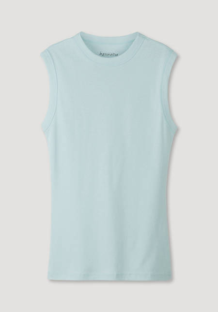 Sleeveless top made of pure organic cotton