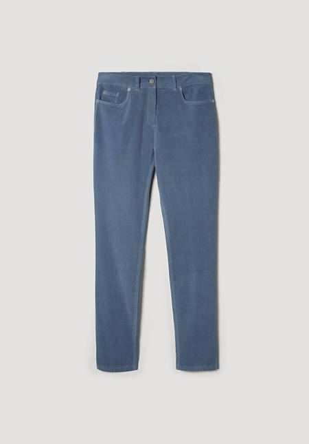 Slim fit corduroy trousers made of organic cotton with hemp