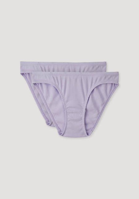 Slip low cut im 2er-Set aus reiner Bio-Baumwolle