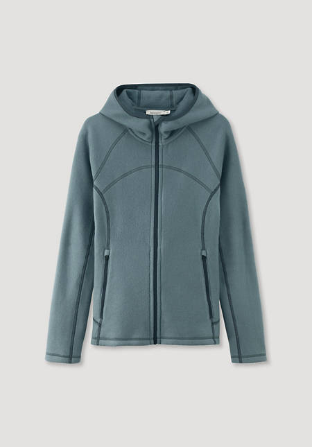 Soft fleece jacket made from pure organic cotton