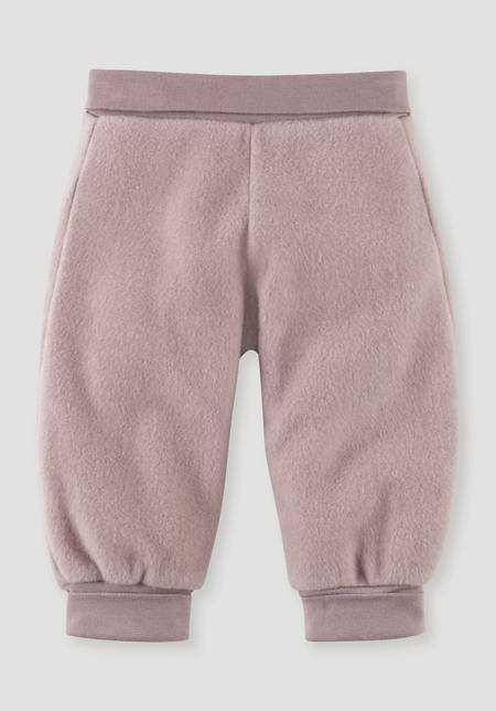 Soft fleece trousers made from pure organic cotton