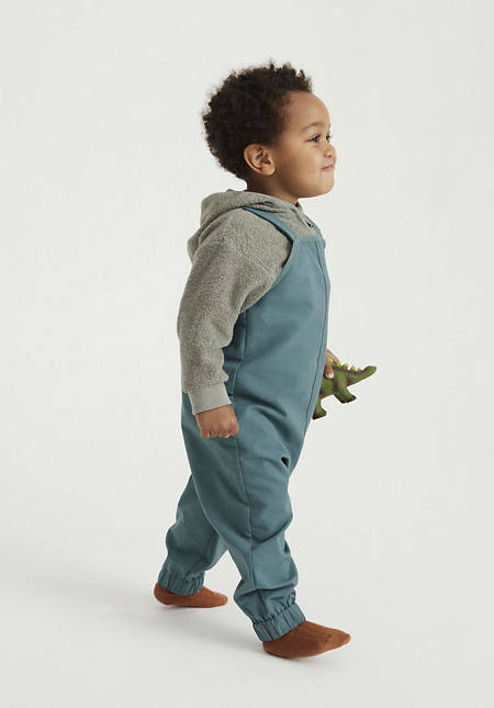 Softshell dungarees made from organic cotton