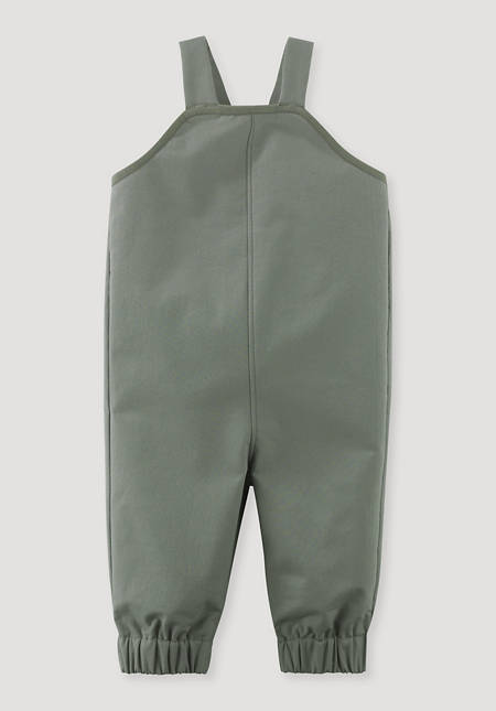 Softshell dungarees made of organic cotton