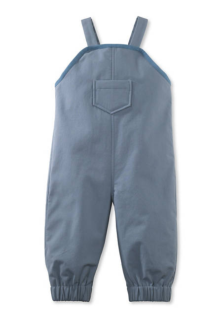 Softshell dungarees with ecological impregnation
