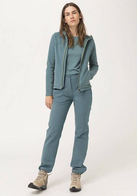 Softshell pants made from organic cotton