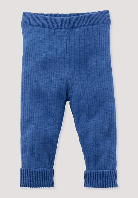 Strick-Leggings aus reiner Bio-Baumwolle