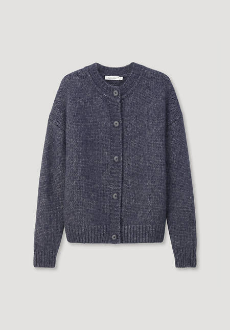 Strickjacke Relaxed aus Bio-Baumwolle mit Alpaka