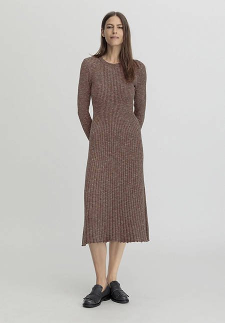 Strickkleid Midi Slim aus reiner Bio-Baumwolle