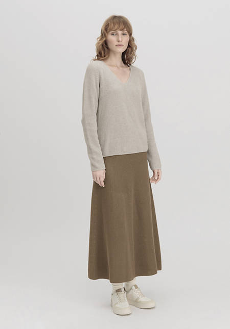 Strickrock Midi Regular aus reiner Bio-Baumwolle