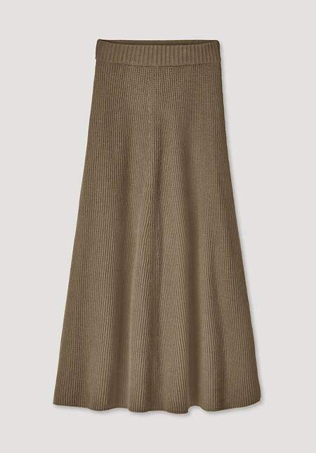 Strickrock Midi Regular aus reiner Bio-Baumwolle