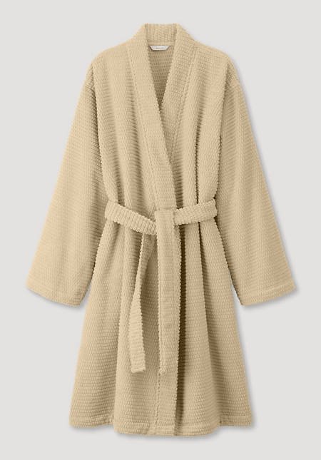 Super soft bathrobe made from pure organic terrycloth