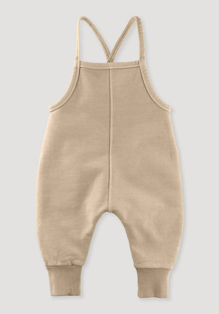 Sweat dungarees made of pure organic cotton