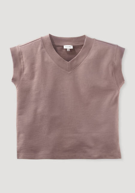 Sweater made from organic cotton with kapok