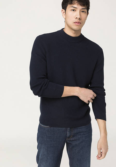 Sweater made from organic merino and organic cotton