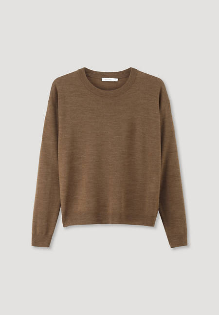 Sweater made from pure organic merino wool
