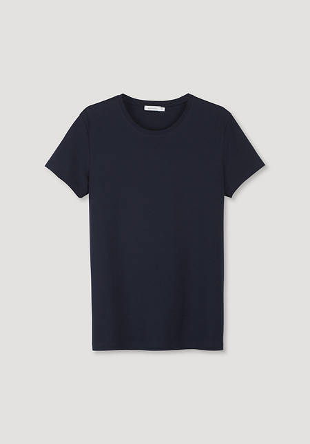 T-shirt in twisted jersey made from pure organic cotton