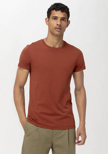 T-shirt in twisted jersey made from pure organic cotton
