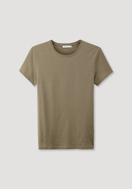 T-shirt in twisted jersey made from pure organic cotton