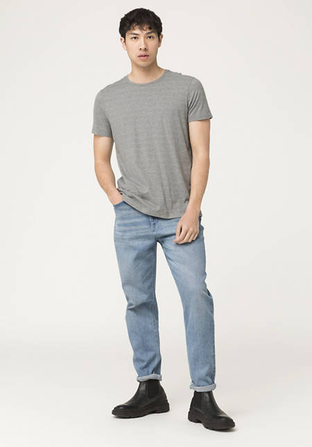 T-shirt made from organic cotton with cashmere