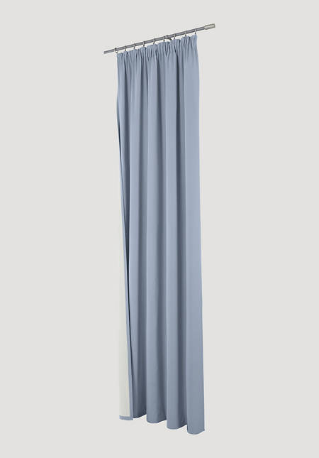 Thermal curtain Neveres with pleated tape made of pure organic cotton