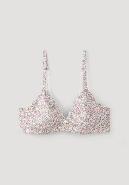 Triangle bra made of organic cotton