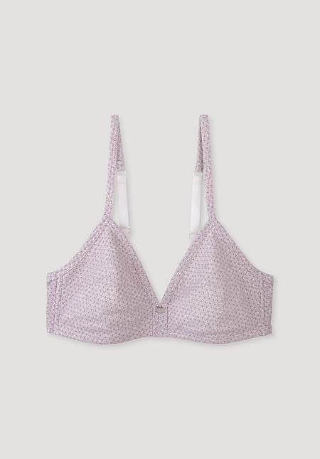 Triangle bra made of organic cotton