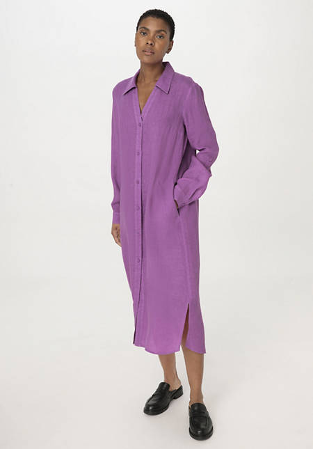 Tunika Kleid Midi Relaxed aus reinem Leinen