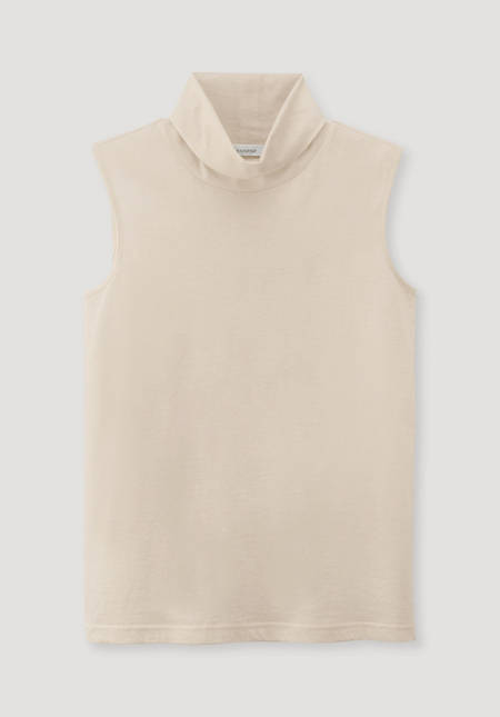 Turtleneck top made from pure organic cotton