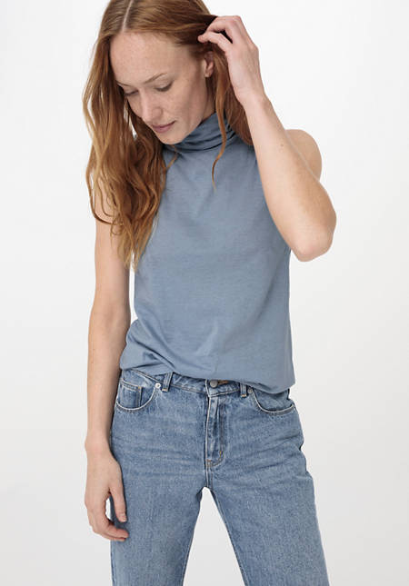 Turtleneck top made from pure organic cotton