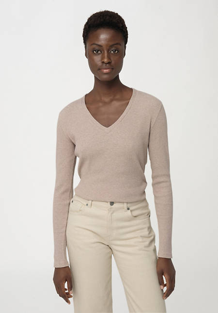 V-Shirt aus reiner Bio-Baumwolle