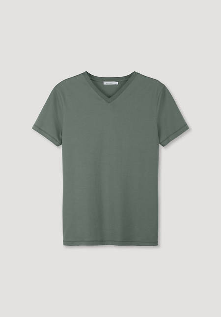 V-Shirt aus reiner Bio-Baumwolle