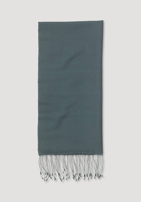 Virgin wool scarf with silk
