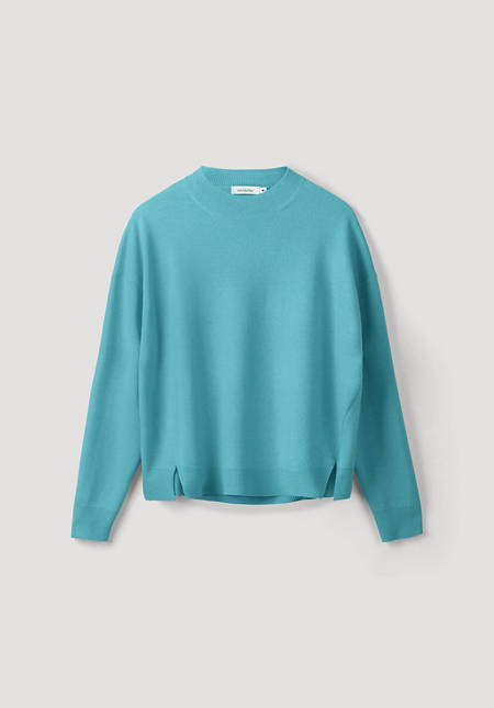 Virgin wool sweater with cashmere