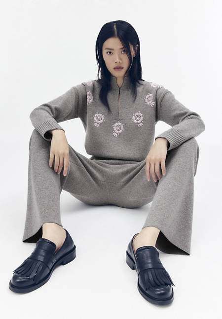 WUNDERKIND × HESSNATUR Pullover Relaxed aus Bio-Merinowolle mit Kaschmir