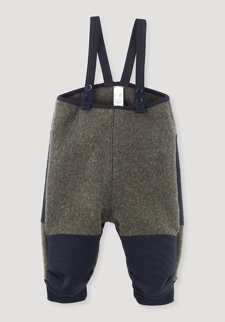 Walk pants made from organic merino wool with nature shell