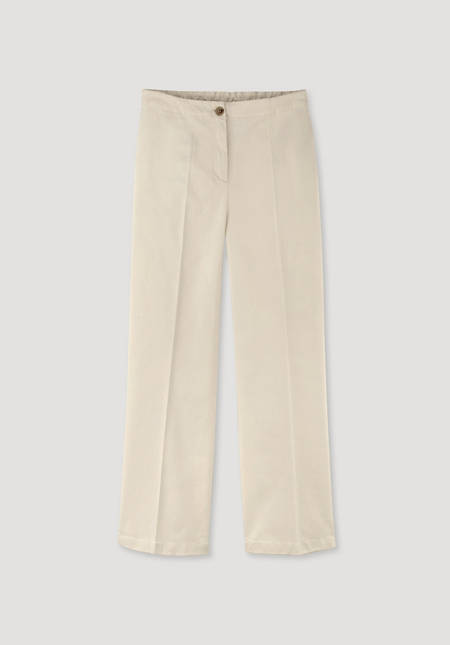 Wide leg trousers made from organic cotton with hemp