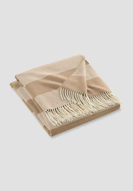 Woll-Plaid NANNE aus reiner Bio-Merinowolle