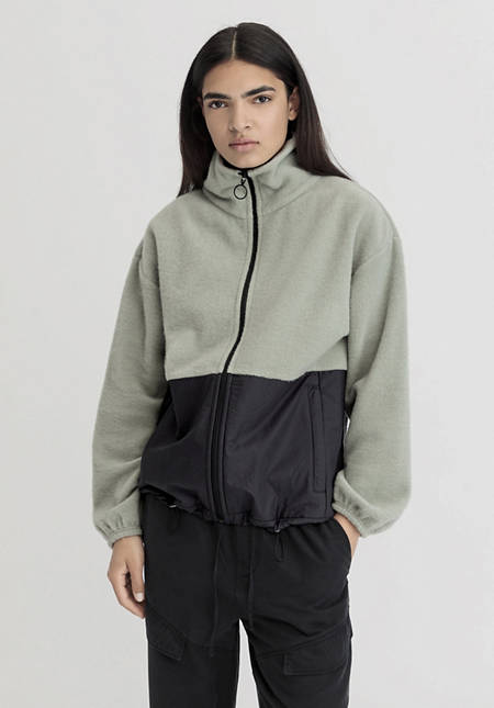 Wollfleece Jacke Relaxed aus Bio-Merinowolle mit Bio-Baumwolle
