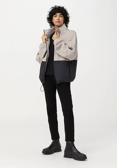 Wollfleece-Jacke aus reiner Bio-Merinowolle