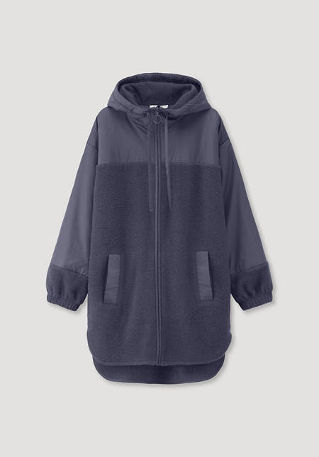 Wollfleece Mantel Relaxed aus Bio-Merinowolle mit Bio-Baumwolle