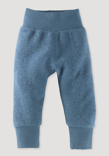 Wool terry trousers made from pure organic merino wool