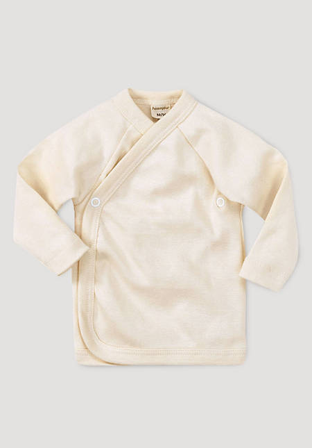 Wrap shirt made of pure organic cotton