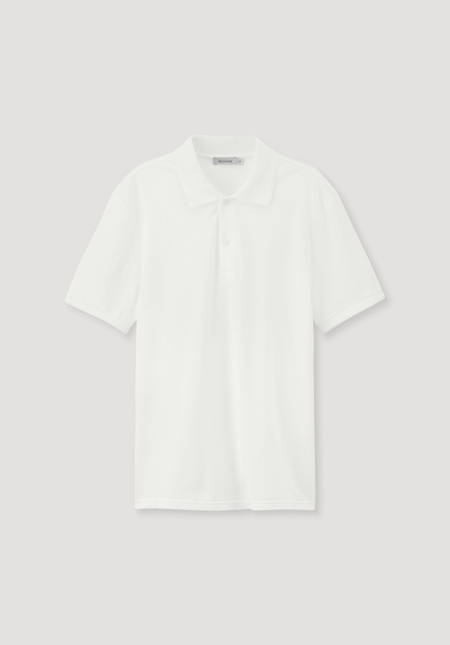 Zwirn Polo Shirt Regular aus reiner Bio-Baumwolle
